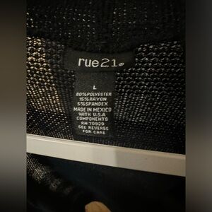 Large RUE 21 Cropped Cardigan, Used— good condition, light stain under L sleeve